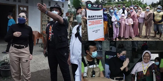 10 Potret Ashanty Sambangi Korban Bencana Banjir Bandang di Batu dan Erupsi Gunung Semeru, Netizen Sebut Layak Jadi Anggota DPR - Fashion Keren Jadi Sorotan