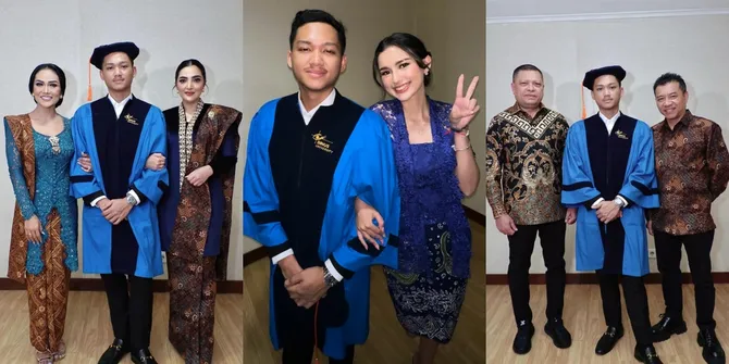 10 Potret Azriel Hermansyah Wisuda, Bahagia Didampingi Dua Ayah dan Dua Ibu - Bakal Lanjut Studi S2