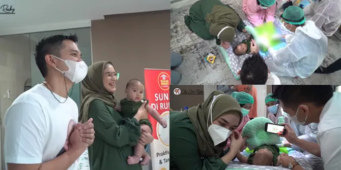 10 Potret Detik-Detik Baby Athar Disunat, Citra Kirana dan Rezky Aditya Deg-Degan Bukan Main