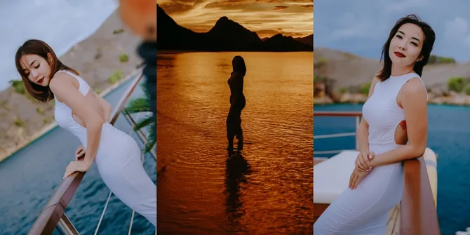 10 Potret Gisella Anastasia Asyik Liburan ke Labuan Bajo, Pamer Punggung Mulus - Tato Mengintip Bikin Salfok