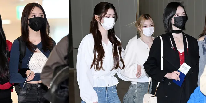 10 Potret Hearts2Hearts Berangkat ke Shanghai, Diliputi Suasana Tegang Pasca Insiden di Bandara Sebelumnya