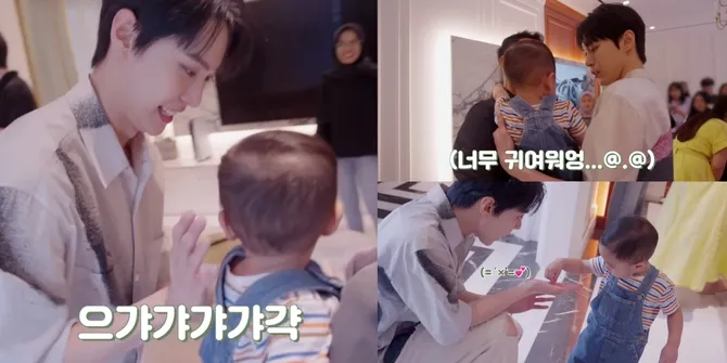 10 Potret Interaksi Gemas Doyoung NCT dan Cipung, Auto Bikin Membayangkan Masa Depan Bareng Bias