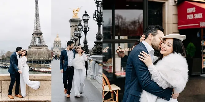 10 Potret Mesra Chef Marinka Bareng Cowok Bule Ganteng di Paris, Prewedding?
