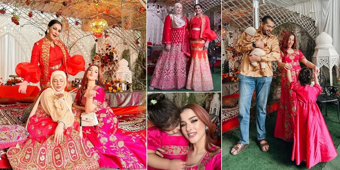10 Potret Mewahnya Suasana Lebaran ala Keluarga Tasya Farasya, Netizen Salfok Nggak Ada Tasyi di Foto Bersama