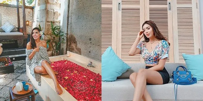 10 Potret Millen Cyrus Selama Liburan di Bali: Teman Bilang Diperawani Pacar - Pose Telanjang di Bathtub