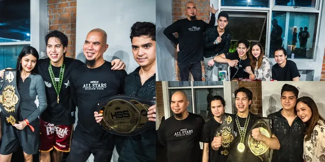 10 Potret Perayaan Kemenangan El Rumi Tanding Tinju Lawan Jefri Nichol, Didampingi Ahmad Dhani dan Maia Estianty - Sumringah Meski Pakai Tabung Oksigen