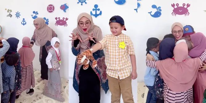10 Potret Ria Ricis Mengajar di Sekolah Miliknya, Ajak Siswa Bermain dan Menyanyi - Dianggap Seperti Anak Sendiri