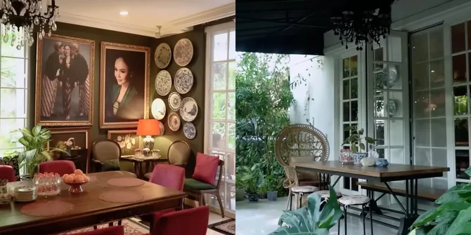 10 Potret Rumah Yuni Shara, Sejuk Penuh Tanaman - Interiornya Klasik