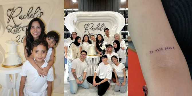 10 Potret Ulang Tahun Rachel Vennya yang Digelar Sederhana, Dapat Kado Manis dari Anak - Pamer Tato Baru