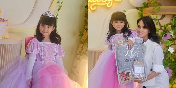 10 Potret Ulang Tahun Yaya Anak Kedua Ririn Ekawati, Cantik Dengan Gaun Ala Rapunzel - Rayakan Bareng Teman Ngaji di Rumah