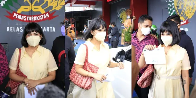 10 Potret Vanessa Angel saat Melenggang Keluar Rutan, Terlihat Sumringah - Sapa Ramah Para Wartawan