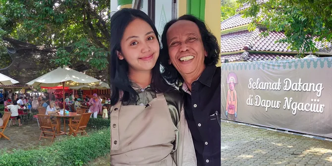 10 Potret Warung Makan di Halaman Rumah Mandra, Anaknya yang Cantik Jaga Kasir - Tempat Nyaman Sekalian Buat Jumpa Fans