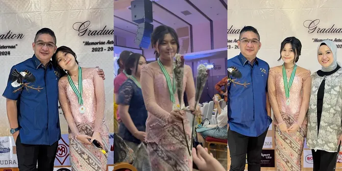10 Potret Wisuda Nasha Anak Bungsu Pasha Ungu & Okie Agustina, Senang Akhirnya Punya Foto Bertiga - Adelia Wilhelmina Turut Beri Selamat
