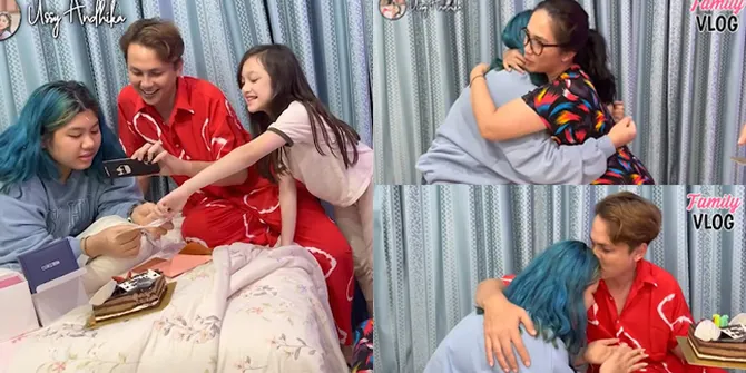 11 Potret Surprise Ulang Tahun Amel Anak Ussy Sulistiawaty dan Adhika Pratama, Dapat Pelukan dan Ciuman Hangat Dari Keluarga