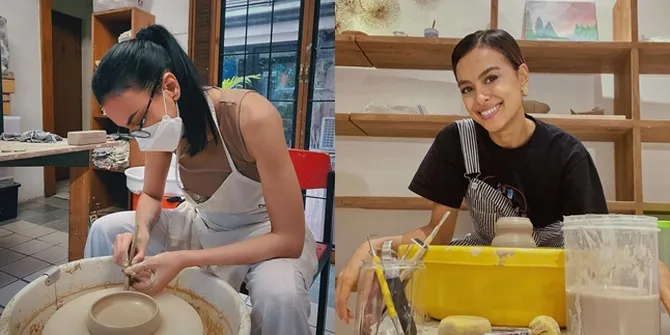 13 Potret Studio Seni Tembikar Milik Sophia Latjuba dan Eva Celia, Sangat Sederhana Didominasi Warna Kayu