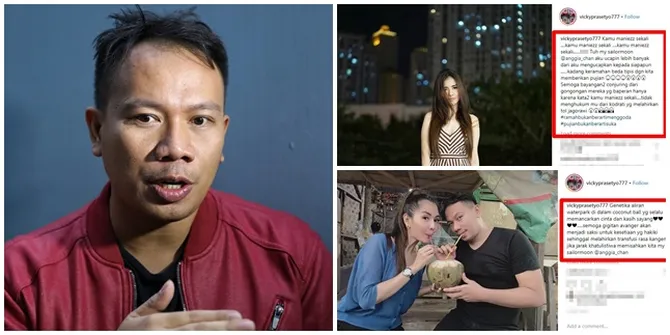 5 Caption 'Romantis' Vicky Prasetyo Kepada Anggia, Bikin Pusing!