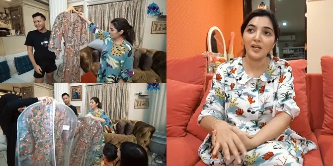6 Potret Ashanty dan Aurel Hermansyah Pakai Baju Lebaran, Dijahit Cuma Seminggu