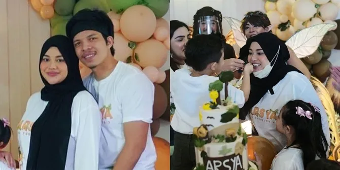 6 Potret Penampilan Aurel Hermansyah di Ulang Tahun Arsya, Tetap Cantik Meski Cuma Pakai Kaos Oblong - Tangan Atta Halilintar Bikin Salah Fokus