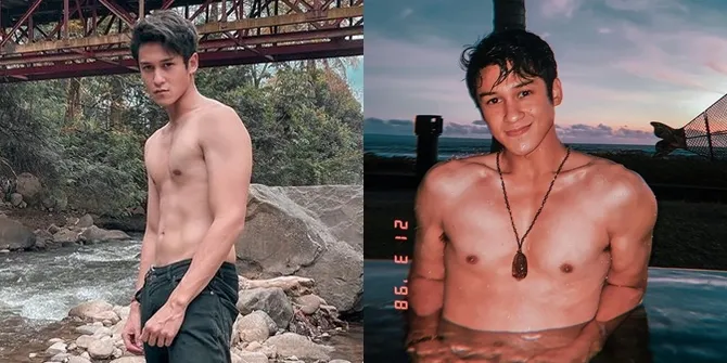 7 Foto Antonio Blanco Jr 'BUKU HARIAN SEORANG ISTRI' Pose Telanjang Dada di Sungai, Pamer Body Atletis & Roti Sobek!