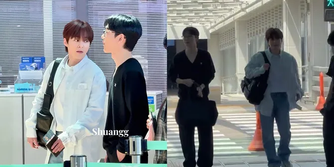 7 Foto Ganteng Chen dan Xiumin EXO di Bandara, Siap Menghibur di Saranghaeyo Indonesia 2024 Dipromotori @mecimapro