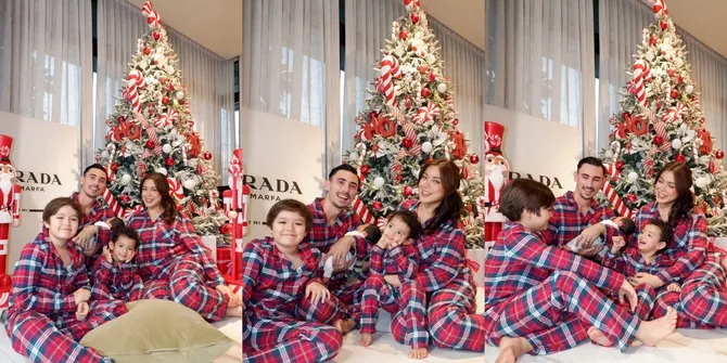 7 Foto Pemotretan Natal Keluarga Jessica Iskandar dan Vincent Verhaag, Si Bungsu Ikut Mejeng Meski Wajahnya Masih Dirahasiakan