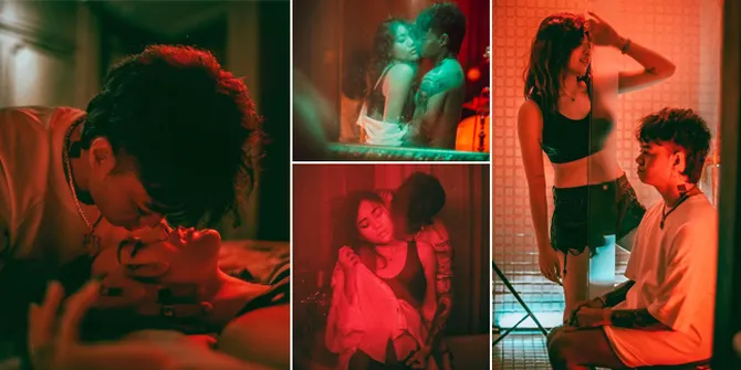 7 Momen Mesra Reza Arap dan Wendy Walters Jalani Intimate Photoshoot di Atas Ranjang.- Kamar Mandi