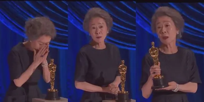 7 Momen Youn Yuh Jung Sabet Penghargaan Aktris Pendukung Terbaik di Oscar 2021, Sapa Brad Pitt Sebelum Sampaikan Pidato Kemenangan