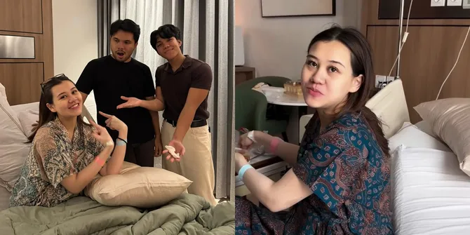 7 Potret Aaliyah Massaid Dijenguk Keluarga Setelah Melahirkan, Wajah Tetep Cantik dan Segar