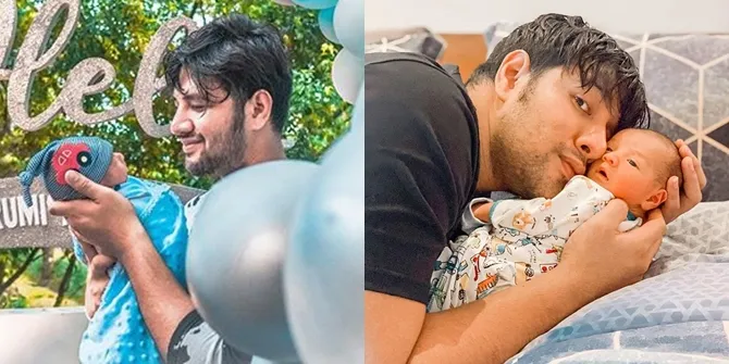 7 Potret Ammar Zoni, Si Papa Baru Ganteng Habiskan Waktu Bersama Baby Air!