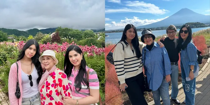 7 Potret Annisa Pohan dan Almira Liburan Keluarga ke Jepang, Rayakan Ulang Tahun Ibunda
