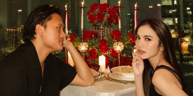 7 Potret Anniversary Dinner Mahalini dan Rizky Febian, Genap 2 Tahun Menikah