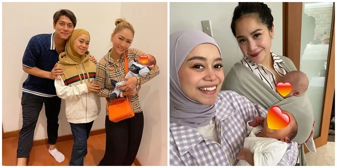 7 Potret Baby Leslar Anak Lesti & Rizky Billar Digendong Seleb Lain, Paling Anteng Dengan Sosok Ini
