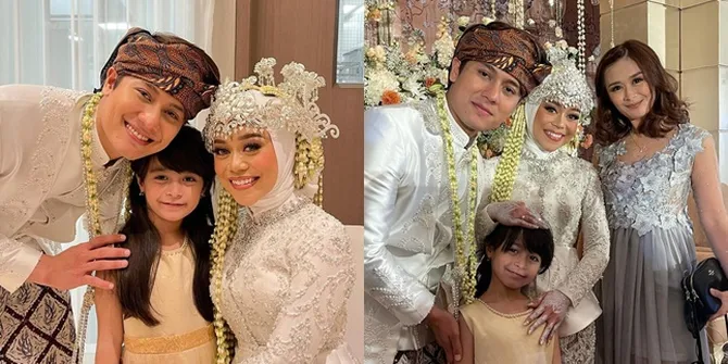 7 Potret Cantiknya Amabel 'Anak Leslar' Saat Datang ke Nikahan, Sebut Bunda Lesti dan Papa Billar