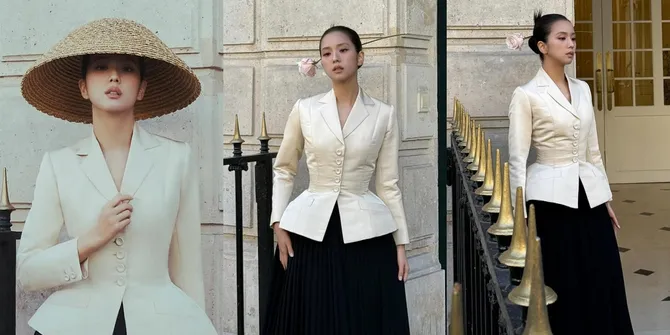7 Potret Cantiknya Jisoo BLACKPINK dalam Photoshoot Terbaru, Elegan Pakai Topi Jerami dan Koleksi Ikonik Dior