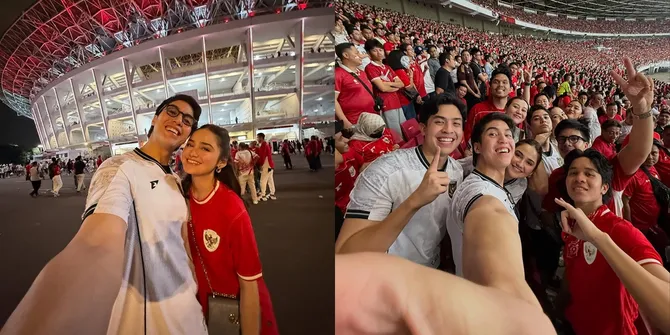 7 Potret El Rumi & Syifa Hadju Pamer Kencan Seru Nonton Timnas Indonesia, Couple Goals Favorit Banyak Orang