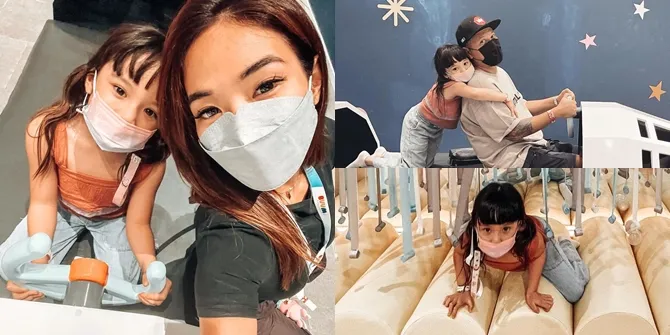 7 Potret Gisella Anastasia dan Gading Marten Kompak Momong Gempi Berdua, Asyik Temani Main di Playground - Banjir Dukungan Netizen