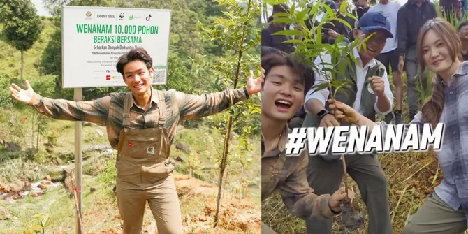 7 Potret Influencer Jerhemy Owen Buat Misi Besar, Tanam 10.000 Pohon Untuk Indonesia - Dapat Respon Positif dari Masyarakat