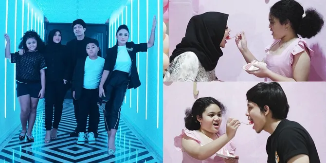 7 Potret Kedekatan Aurel Hermansyah dengan Anak-anak Krisdayanti dan Raul Lemos, Selalu Bahagia dan Ceria - Beri Kado Boneka Besar Saat Ultah Amora