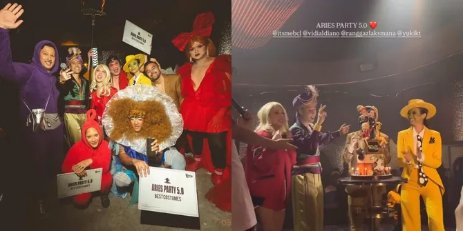 7 Potret Keseruan 'Geng Aries Party' Vidi Aldiano hingga BCL, Usung Tema 90s TV Show - Deretan Artis Cosplay All Out