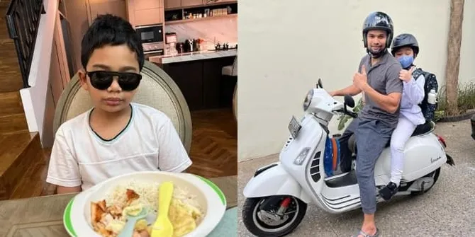 7 Potret Kocak Adam Anak Shireen Sungkar dan Teuku Wisnu Ketika Sedang Berpuasa - Sahur Pakai Kacamata