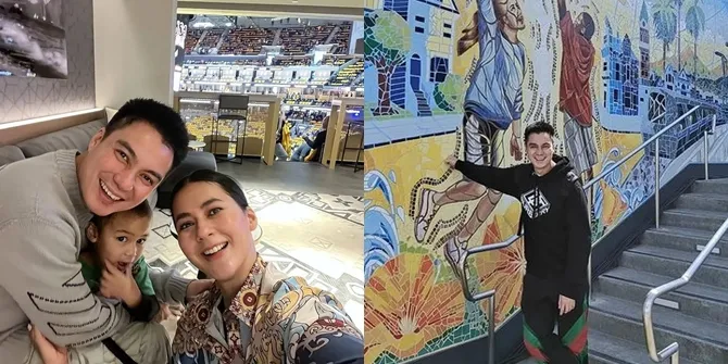 7 Potret Liburan Baim Wong di Amerika Bersama Keluarga, Jadi Pertama Kalinya Kiano Terbang ke Luar Negeri - Tak Lupa Salat di Masjid