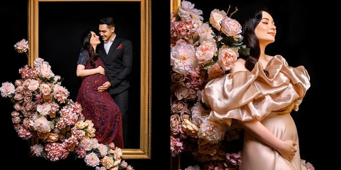 7 Potret Maternity Shoot Asmirandah yang Kini Hamil Anak Pertama, Romantis Bareng Suami