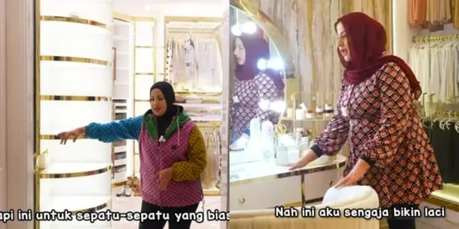 7 Potret Mewah Suasana Wardrobe Tasyi Athasiya Saudara Kembar Dari Tasya Farasya