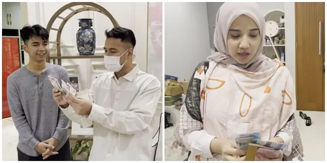 7 Potret Nagita Slavina & Shireen Sungkar Berikan THR Untuk Baby Ukkasya, Nominalnya Bikin Ngiler!