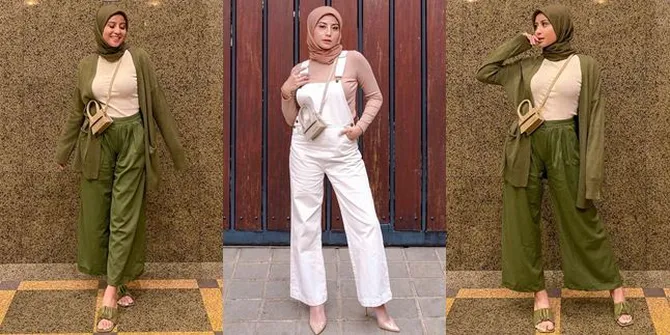 7 Potret OOTD Awkarin di Bulan Ramadan, Semakin Cantik dan Stylish Pakai Hijab
