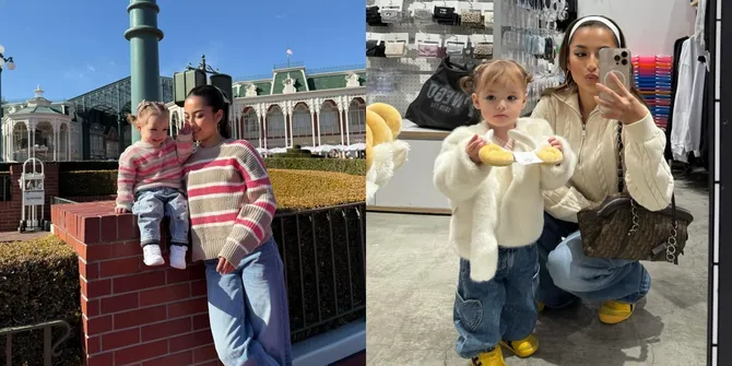 7 Potret OOTD Jennifer Coppen dengan Kamari Sang Putri yang Akan Berusia 2 Tahun
