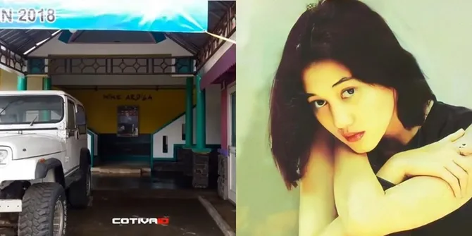 7 Potret Rumah Nike Ardilla, Tampak Luas dan Besar dengan Dominasi Warna Biru