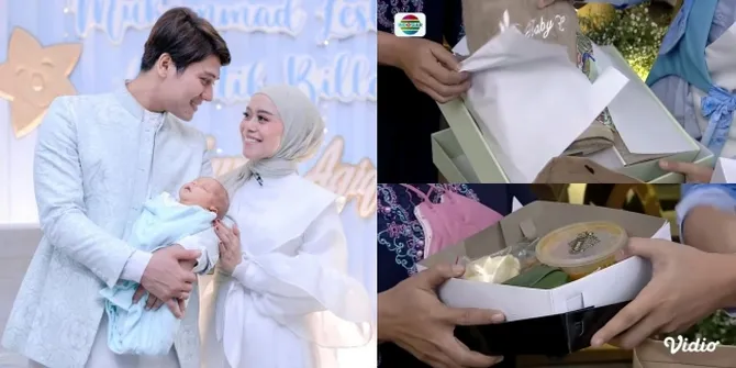 7 Potret Souvenir Tasyakuran dan Akikah Baby Leslar, Hadirin Bawa Pulang Alat Makan dan Handuk Cantik - Nasi Kotak