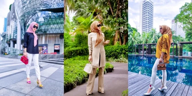 7 Potret Syahrini Nikmati Liburan di Singapura, Dipuji Makin Langsing - Curi Perhatian Pakai Sandal Kanan dan Kiri Beda Warna