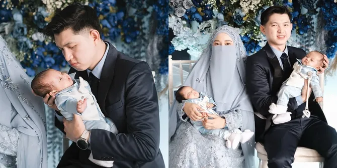 7 Potret Ustadz Dennis Lim Tasyakuran Aqiqah Anak Kembar Cowok, Dirayakan Meriah Ungkap Rasa Syukur